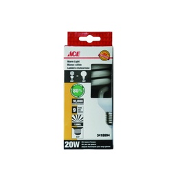 Half-Spiral Cfl Bulb 20 Watt Warm Light E27 220-240V 50-60Hz Ce Ace