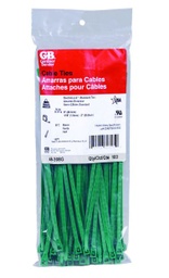 Ties Cable 8&quot; Grn 100Pk                 