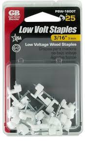 Low Volt Staple 3/16"Wht