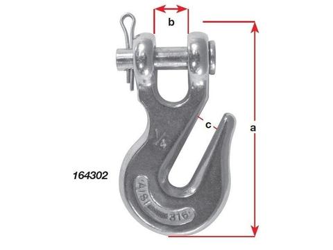 Clevis Grab Hook 3/8In (9.5Mm) Galvanized Ace