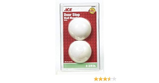 Door Stop Wall Cushion 2 3/8 (6.03Cm) White Plastic Ace
