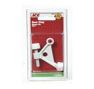 Hinge Pin Door Stop  2  5/8In (6.67Cm) White Ace