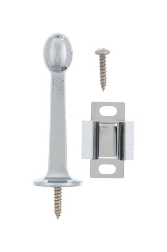 Rigid Door Stop With Holder 3In (7.62Cm) White Ace