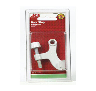 Hinge Pin Door Stop White Ace