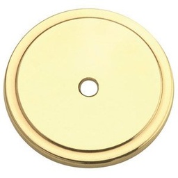 Amerock, Allison Round Back Plate 1-3/4 in. Dia. 1/8 in. Polished Brass 1 pk 5
