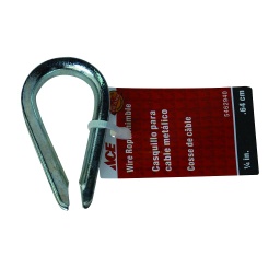 Wire Rope Thimble 1/4In (6.3Mm) Galvanized Ace
