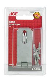 Fixed Staple Hasp 2  1/2In (6.35Cm) Zinc Ace