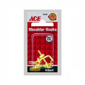 Cup Hook 3/4In (19.1Mm) Solid Brass Ace
