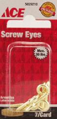 Eye Screw 31/32In (24.6Mm) Solid Brass Ace