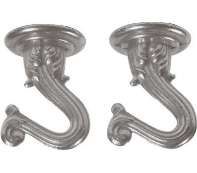 Swag Ceiling Hooks 2 Pack Black Zinc Ace