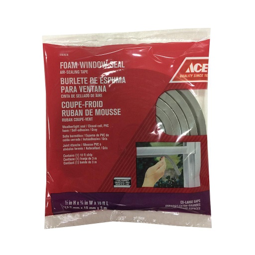 Foam Tape High Density 12.7Mm X 19.1 Mm X  3M, (1/2In X 3/4In X 10Ft) Gray Ace