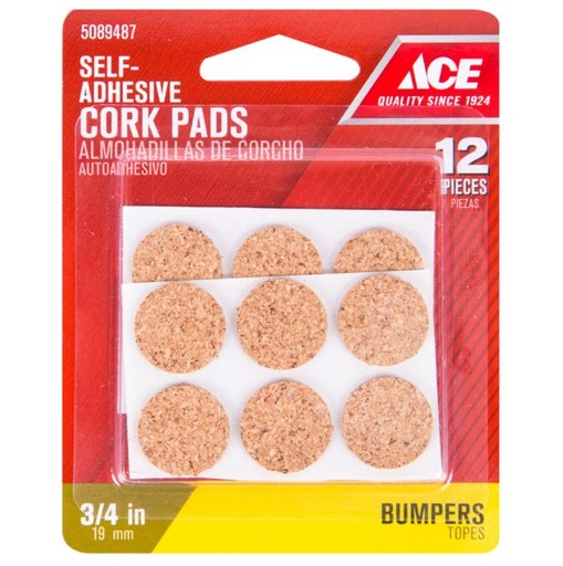 Pad Cork 3/4" Cd/12 9961