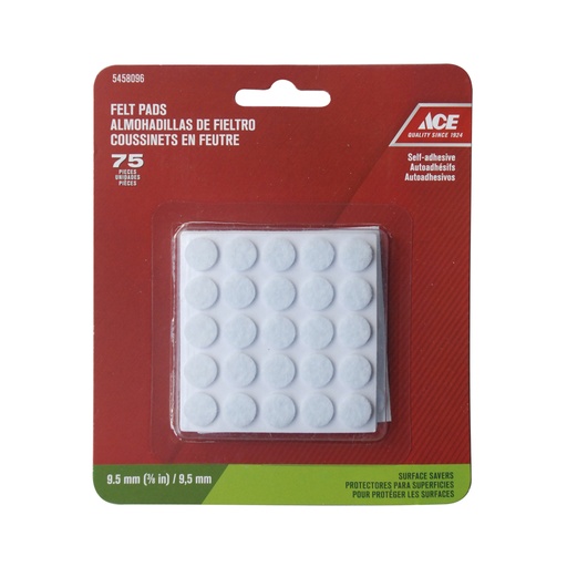 Round Felt Pads - 3/8 In.