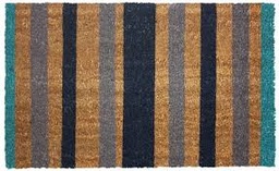 Coir Blu Stripe Mat18X30