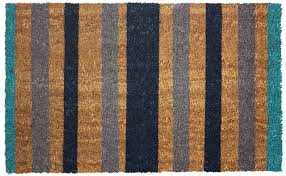 Coir Blu Stripe Mat18X30