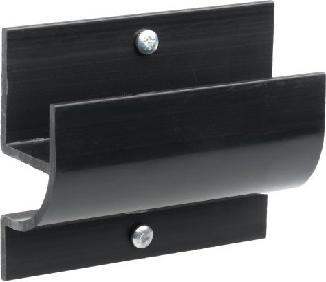 Racor 4 in. H x 4 in. W x 1-3/4 in. D Black Steel Wheelbarrow/Ladder Bracket