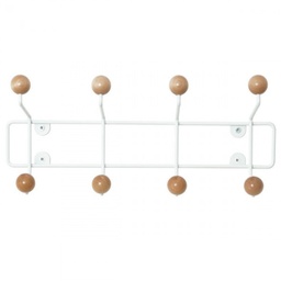 Multi Hook Accent Rack Wooden Balls 4 Hooks W