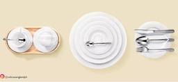 WILMAX Dinner 12 Person 77 Pcs Set