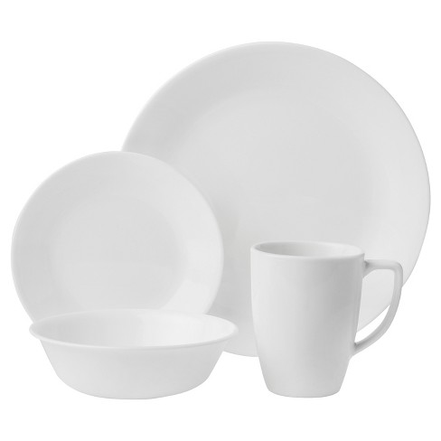 Corelle, White Glass Dinnerware Set In. Dia. 16