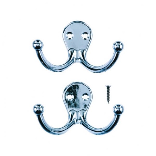 Garment Double Hook 76Mm (3In) Satin Ace