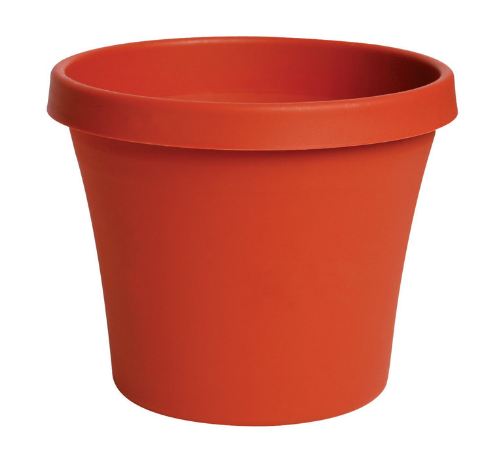 Bloem Terrapot 14.2 in. H x 16 in. Dia. Resin Traditional Planter Terracotta Clay