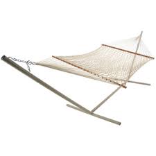 Castaway Cotton Hammock Single Cotton Rope 48.