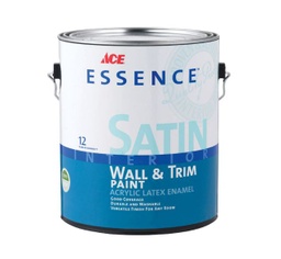 Ace Essence Satin Deep-Tone Base Acrylic Latex Interior Latex Wall+Trim Paint Indoor 1 gal.