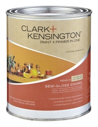 Ace Clark+Kensington, Semi-Gloss Yellow Acrylic Latex Paint and Primer Indoor and Outdoor 1 qt