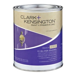 Ace Clark+Kensington High-Gloss Black Acrylic Latex Paint and Primer Indoor and Outdoor 1 qt.