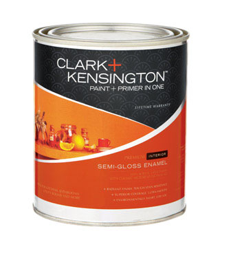 Ace Clark+Kensington, Semi-Gloss Black Acrylic Latex Paint and Primer Indoor 1 qt.