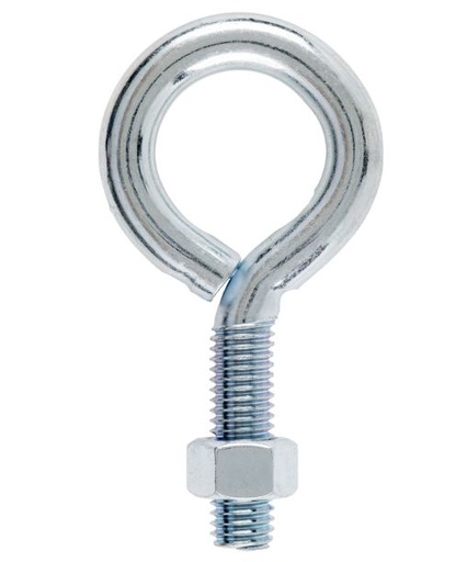 Eyebolt 4In (10.16Cm) 1In (25.4Mm) Eye Zinc Plated Steel Ace