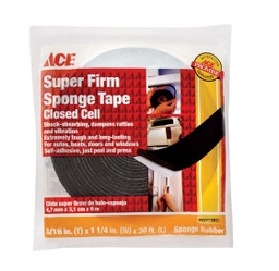 Ace Black Rubber Campermount Tape For Doors and Windows 360 ft. L x 3/16 in.