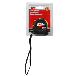 Tape Measure 10Ft (3M) Single Stop Rubber Grip Ace