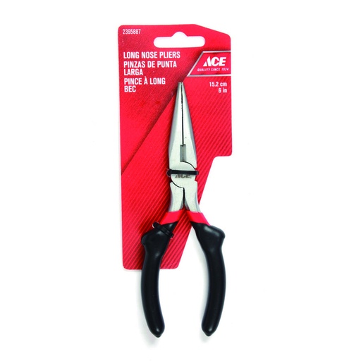 Long Nose Pliers 15Cm (6In) Vinyl Grip Handle Ace