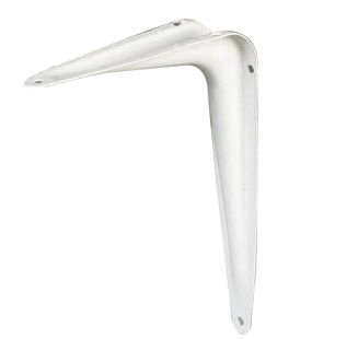 Shelf Bracket 6In X 8In (15.2Cm X 20.3Cm) Steel White Ace