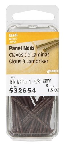 Hillman 1-5/8 in. Panel Black Coating Steel Nail Large