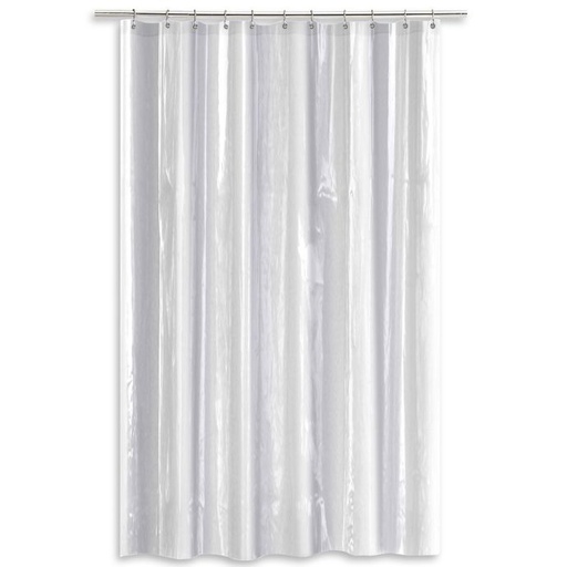 Shower Curtain Liner With 10 Rings Pvc Cream Smart