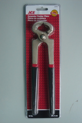 CARPENTER PINCER 10IN (25CM) VINYL GRIP ACE