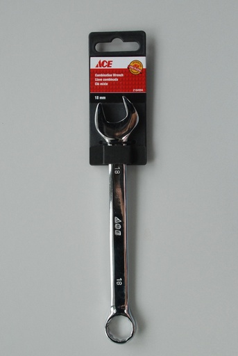 COMBINATION WRENCH 18MM POLISHED FINISH ACE