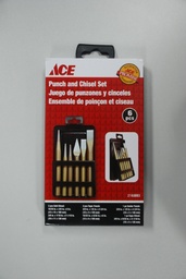 6 PIECE PUNCH AND CHISEL SET.