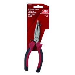 BENT NOSE PLIERS 15CM (6IN) TPR GRIP HANDLE A.