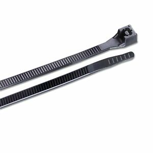 BLACK CABLE TIES 10.75IN X 19IN (27.3CM X 4.