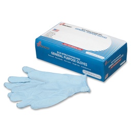 Skilcraft Nitrile General Purpose Gloves, Blue, X-Large, 9.5&quot;, 100/Box