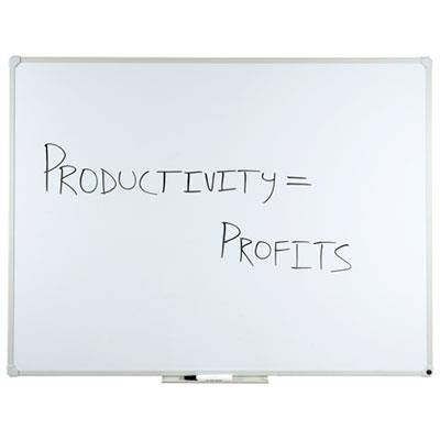 Quarter Magnetic Porcelain Marker Board 36" x 48"