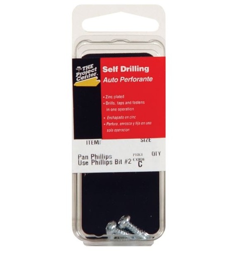 Hillman No. 10 x 1/2 in. L Phillips Pan Head Zinc-Plated Steel Sheet Metal Screws 7 pk