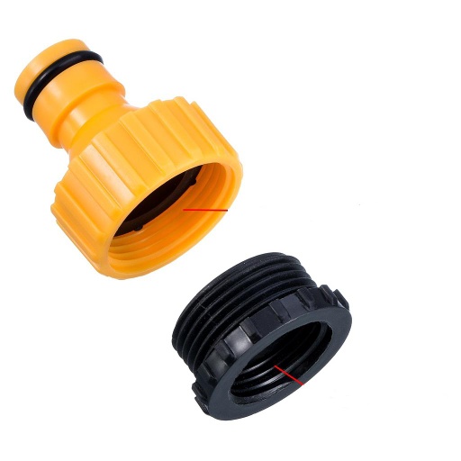 CONNECTOR TAP 1.27CM (1/2IN), PLASTIC RED AND BLACK ACE