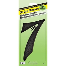 NUMBER HOUSE #7 BLK 3.5&quot;