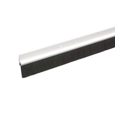 DOOR BOTTOM 3.3FT (1M) PVC RUBBER, SELF ADHESIVE WITH PILE WHITE ACE