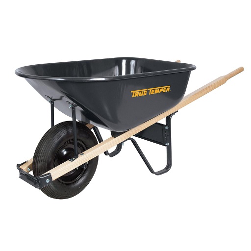 True Temper Steel Residential Wheelbarrow 6 cu. ft