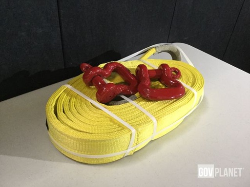 HEAVY DUTY VEHICLE RECOVERY 4" X 27" FLAT 3-PLY SLING 